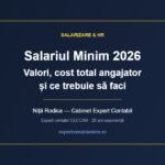 Salariul minim 2026 - Valori, contribuții și obligații angajator